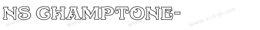 NS CHAMPTONE字体转换